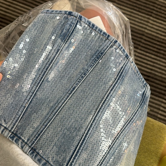 GRLFRND x Lindsi Lane Aurora Sequin Bustier in Theatre Row - Picture 8 of 9